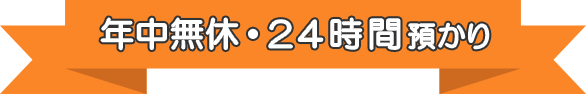 年中無休・365日24時間預かり